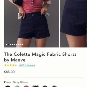 Maeve High Waist Black Shorts